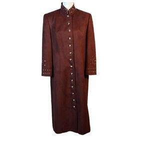 KB Stella Louise Roy Faux Suede Studded Coat